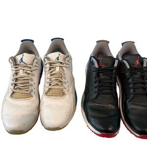 2 PAIRS!!!! NIKE JORDAN ADG 3 SPIKELESS GOLF SHOES